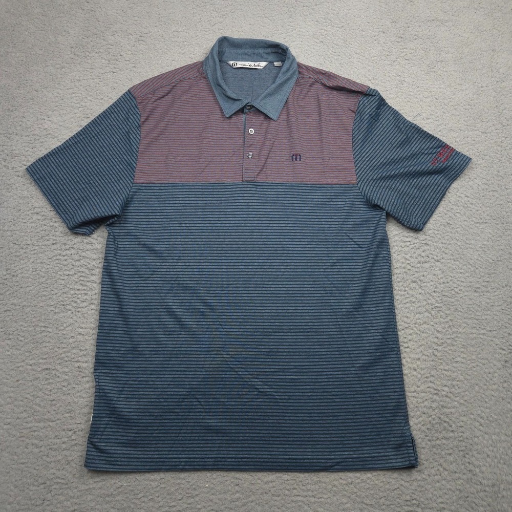 Travis Mathew Mens XL Performance‎ Golf Polo St Regis Monarch Beach Stripe